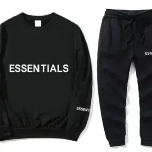 Black Fear Of God Essentials Tracksuit