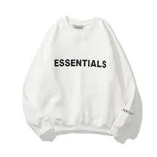 White Essentials Hoodie