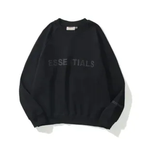 Black Essentials Hoodie