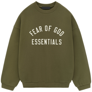 Fear Of God Essentials Green Sweatshirt