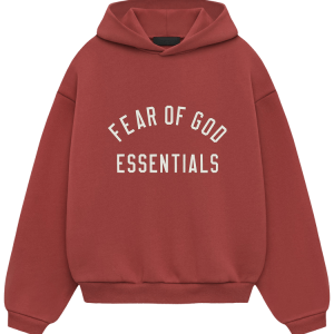 Red Essentials Hoodie